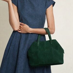 MODCLOTH Full Stem Ahead Large Suede Leather Tote Crossbody Bag